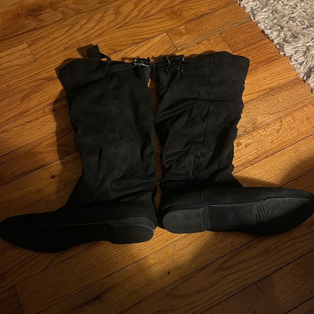 Stylish Black Over the Knee Boots